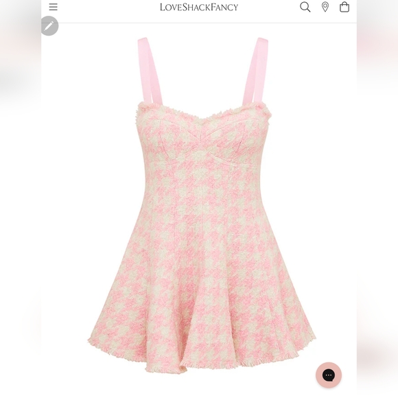 **Last One Sz 10**LoveShackFancy Josalie Tweed Dress - Picture 10 of 16